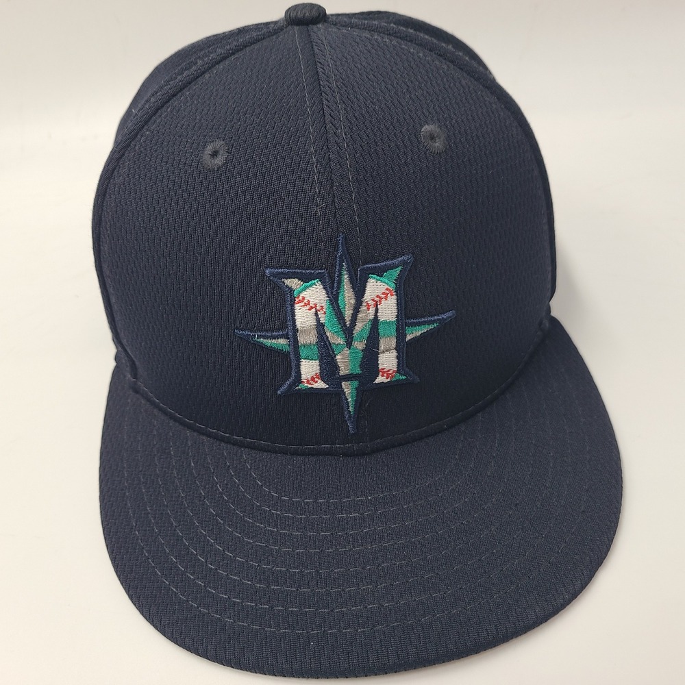 Seattle Mariners Hat Fitted 7 7/8 New Era 59Fifty‎ Blue MLB Spring Training 2020